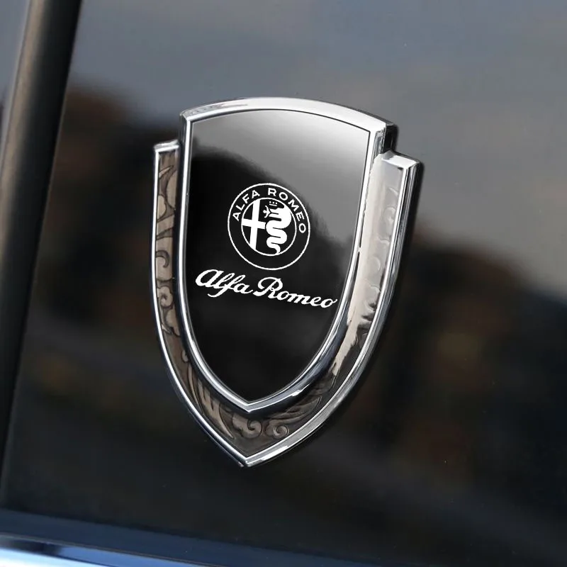 3D Metal Car Side Fender Car Body Sticker Shield Emblem Logo For Alfa Romeo giulia stelvio giulietta 159 147 156 166 Accessories
3D Metal Car Side Fender Car Body Sticker Shield Emblem Logo For Alfa Romeo giulia stelvio giulietta 159 147 156 166 Accessories
