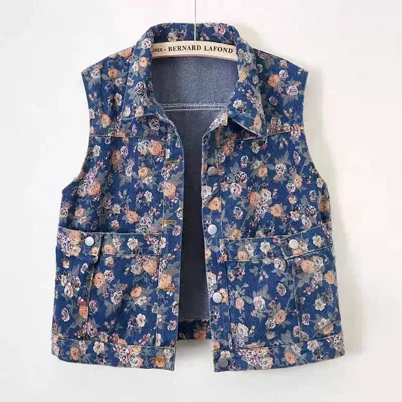 2025 New Women Denim Vest Top Large Pockets Printed Denim Vest Female Short Jacket Korean Loose Sleeveless Tops Spring Summer Wo
2025 New Women Denim Vest Top Large Pockets Printed Denim Vest Female Short Jacket Korean Loose Sleeveless Tops Spring Summer Wo