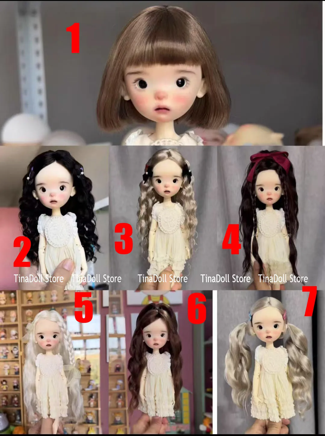 (TinaDoll Store)2025 New Double ponytail hair/Bobo style/ Wave style Mohair Wigs for Landoudou Landazz 16cm head circumstance
(TinaDoll Store)2025 New Double ponytail hair/Bobo style/ Wave style Mohair Wigs for Landoudou Landazz 16cm head circumstance