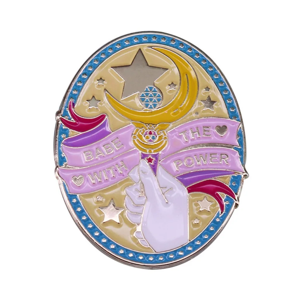 Wholesale Magical Maiden Star Moon Enamel Brooches Sparkly Crystal Crescent Metal Lapel Pins Hat Clothes Decor Jewelry
Wholesale Magical Maiden Star Moon Enamel Brooches Sparkly Crystal Crescent Metal Lapel Pins Hat Clothes Decor Jewelry