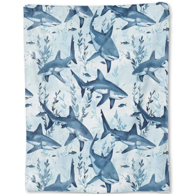 Одеяло с изображением синей акулы океана, подарок для женщин и любителей моды, подходит для украшения дивана, спальни, гостиной
Одеяло с изображением синей акулы океана, подарок для женщин и любителей моды, подходит для украшения дивана, спальни, гостиной