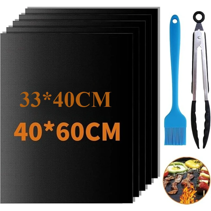 BBQ Baking Grill Mats For Gas Grill Reusable Oven Liners Outdoor Indoor Kitchen Cooking Grill Mats For Charcoal Accessories
BBQ Baking Grill Mats For Gas Grill Reusable Oven Liners Outdoor Indoor Kitchen Cooking Grill Mats For Charcoal Accessories