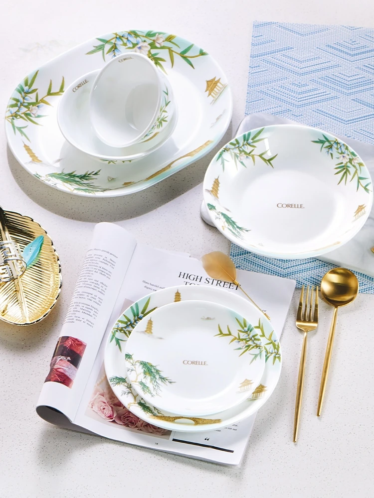 Corelle High Aesthetic Value Dining Utensils West Lake Spring n Soup Bowl Di Bowl Rice Bowl Fi Di Heat Resistant Glass
Corelle High Aesthetic Value Dining Utensils West Lake Spring n Soup Bowl Di Bowl Rice Bowl Fi Di Heat Resistant Glass