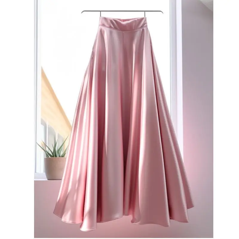 Simplicity Office Lady Solid Color Pleated Skirt Women Spring Summer Elegant Temperament Skirt Fashion All-match A-line Skirt
Simplicity Office Lady Solid Color Pleated Skirt Women Spring Summer Elegant Temperament Skirt Fashion All-match A-line Skirt