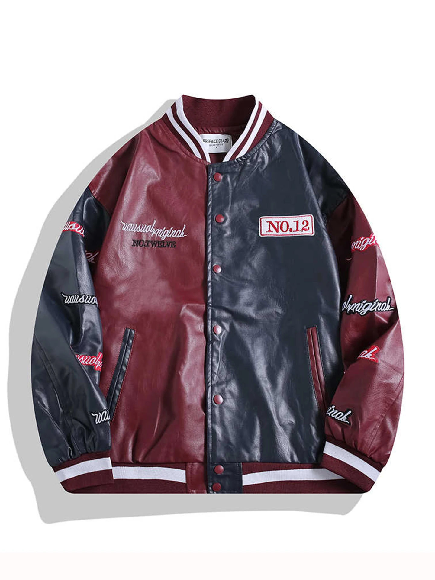 Американский Sle Бейсбол Джет Мужская мотоциклетная ветрозащитная куртка из искусственной кожи на весну и осень Высококачественное лоскутное кожаное пальто Топ
Американский Sle Бейсбол Джет Мужская мотоциклетная ветрозащитная куртка из искусственной кожи на весну и осень Высококачественное лоскутное кожаное пальто Топ