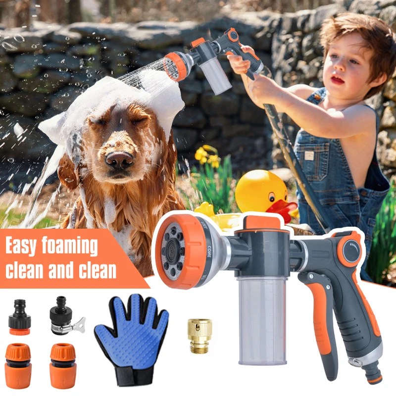 High-Pressure Sprayer Nozzle Hose Dog Shower Gun Cold And Hot Water Dual-Use Pet Dog Showering Foam Soap Jet Sprayer Nozzle Gun
High-Pressure Sprayer Nozzle Hose Dog Shower Gun Cold And Hot Water Dual-Use Pet Dog Showering Foam Soap Jet Sprayer Nozzle Gun