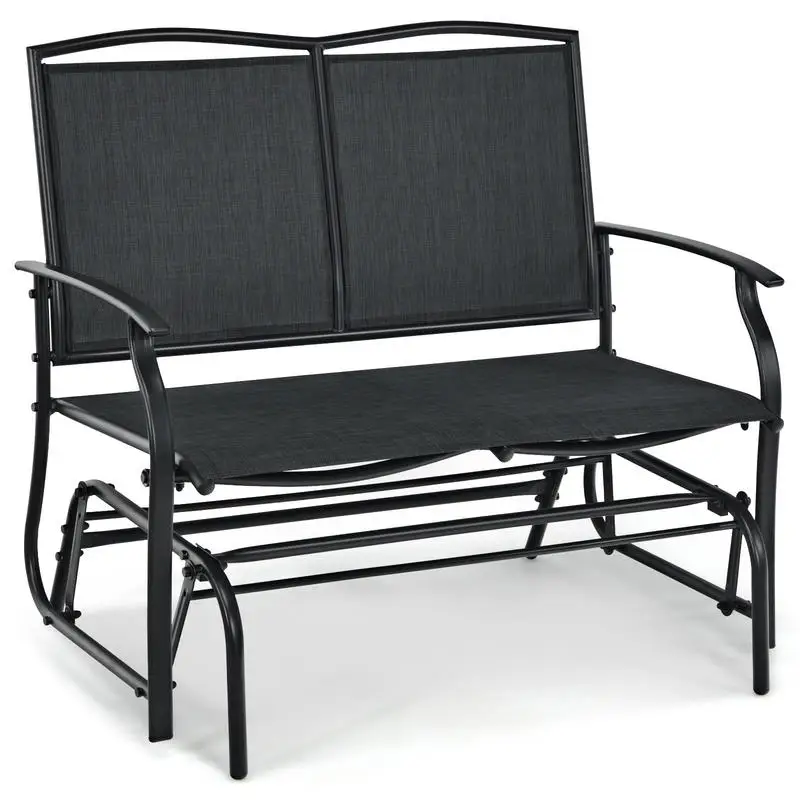 Iron Patio Rocking Chair for Outdoor Backyard and Lawn-Black
Iron Patio Rocking Chair for Outdoor Backyard and Lawn-Black