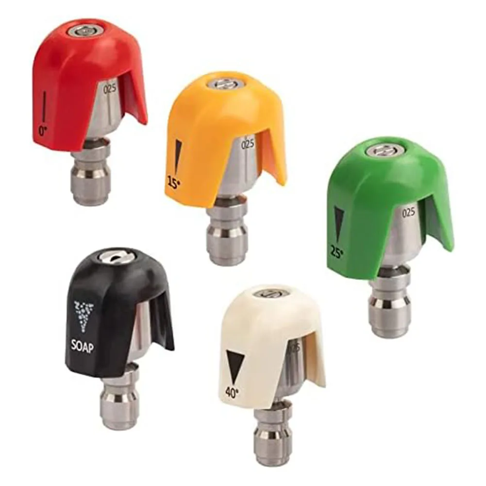 Adjustable Pressure Washer Nozzle Tips Set Degree Rotation Effective Cleaning Performance Degree Rotation Spray Pressure
Adjustable Pressure Washer Nozzle Tips Set Degree Rotation Effective Cleaning Performance Degree Rotation Spray Pressure