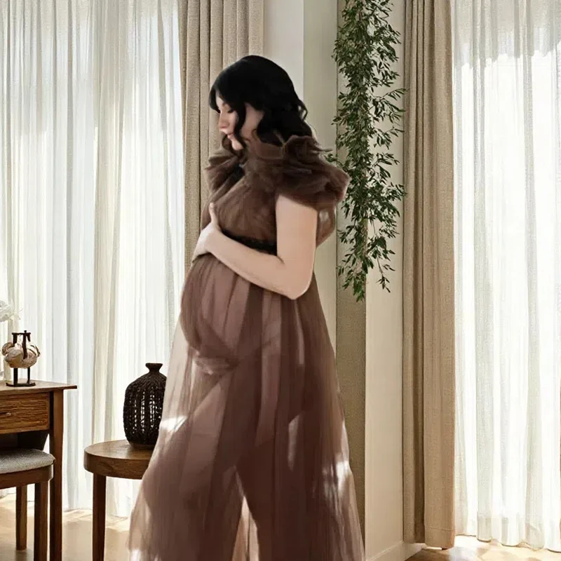 Sexy Voile Perspective Maternity Dress Photo Shoot baby shower vestidos para embarazadas Photographie de vêtements de maternité
Sexy Voile Perspective Maternity Dress Photo Shoot baby shower vestidos para embarazadas Photographie de vêtements de maternité