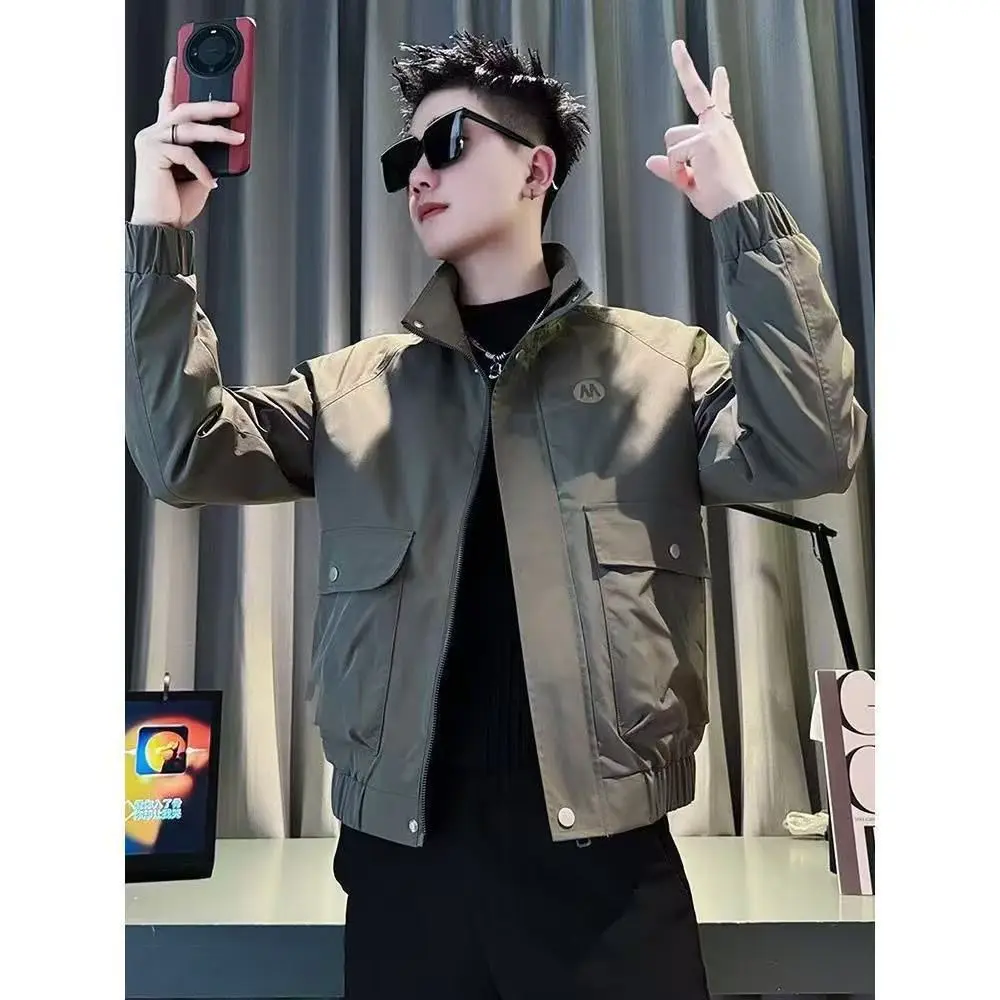 Men's Jacket 2025 Spring and Autumn New Style Solid Color Casual Loose Outdoor Travel Stand up Collar Top Men's Work Clothes
Men's Jacket 2025 Spring and Autumn New Style Solid Color Casual Loose Outdoor Travel Stand up Collar Top Men's Work Clothes