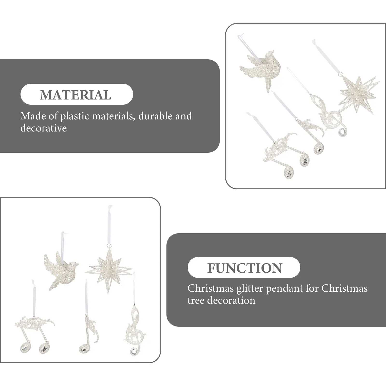 5 Pcs Multicolor Christmas Tree Decoration Pendant Small Plastic Hanging Ornaments
5 Pcs Multicolor Christmas Tree Decoration Pendant Small Plastic Hanging Ornaments
