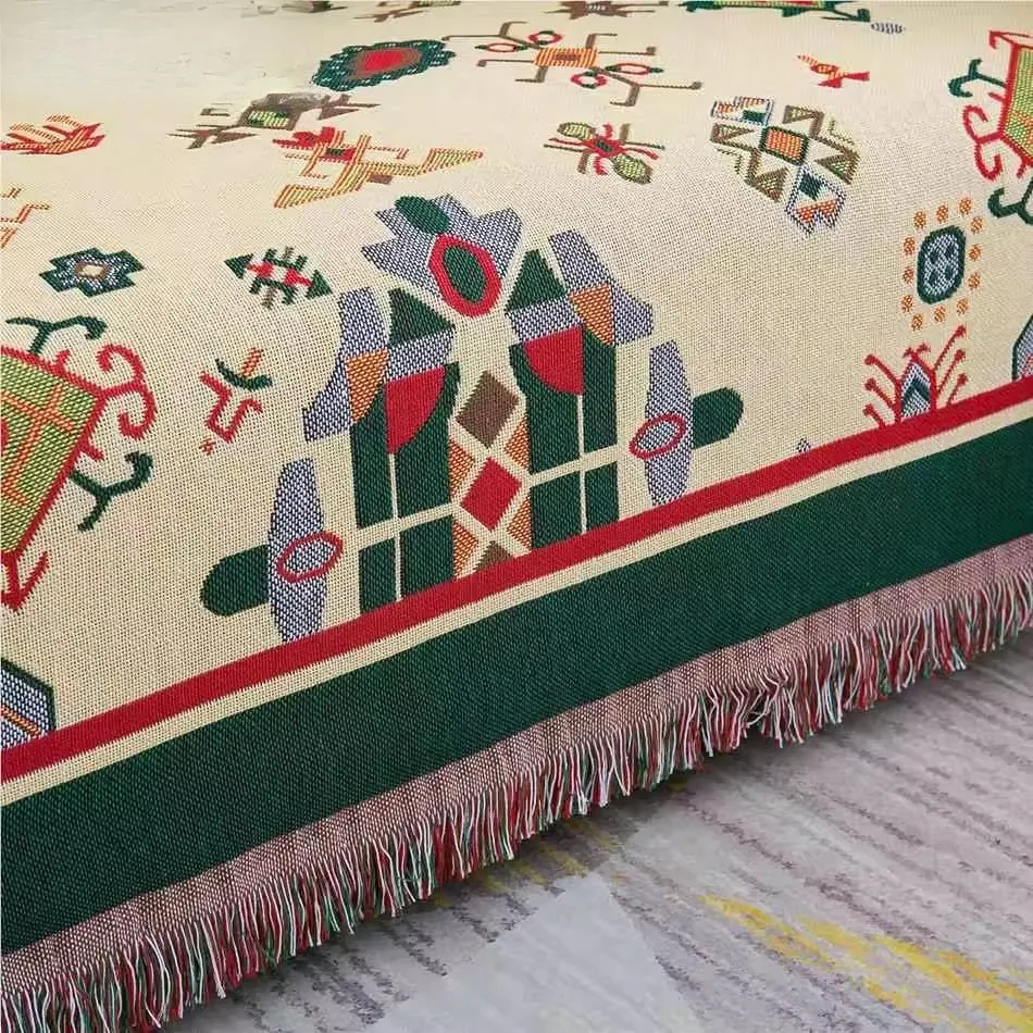 Ретро-этнический красный плед с геометрическим узором и кисточками, двусторонний, ручной работы, декоративное покрывало для дивана в гостиную
Ретро-этнический красный плед с геометрическим узором и кисточками, двусторонний, ручной работы, декоративное покрывало для дивана в гостиную
