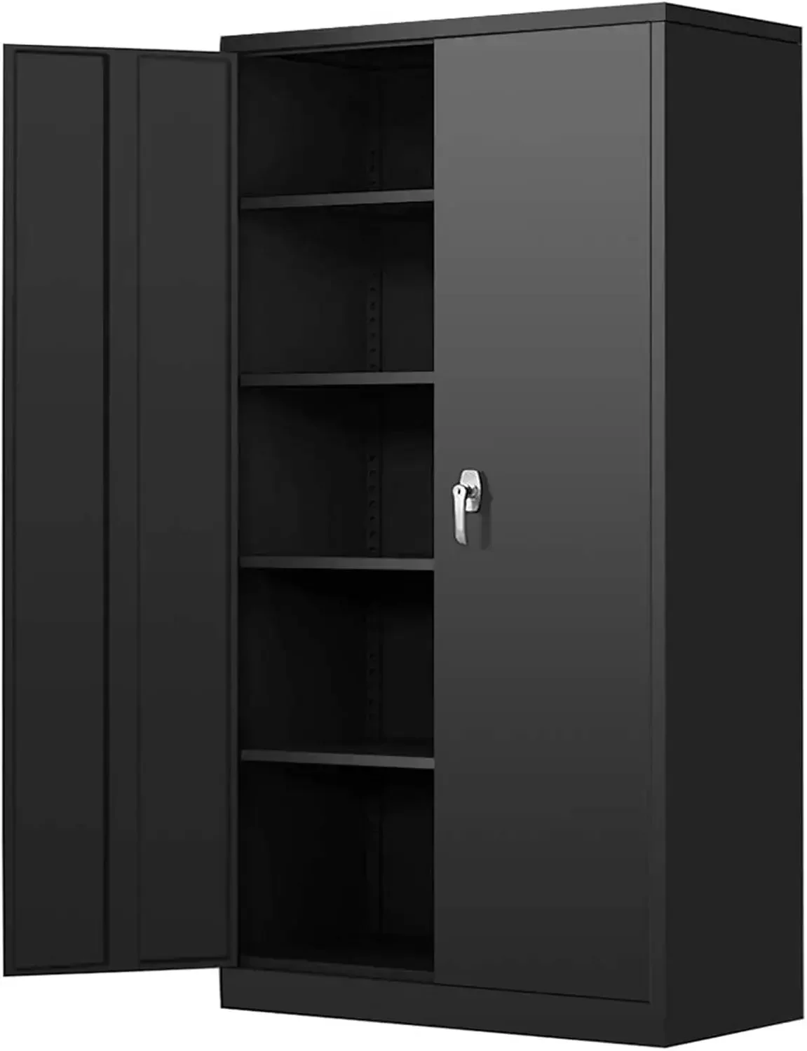 Steel SnapIt Storage Cabinet 72" Locking Metal Garage Adjustable, 2 Doors and Lock for File, Office, Garage, Home (Black)
Steel SnapIt Storage Cabinet 72" Locking Metal Garage Adjustable, 2 Doors and Lock for File, Office, Garage, Home (Black)