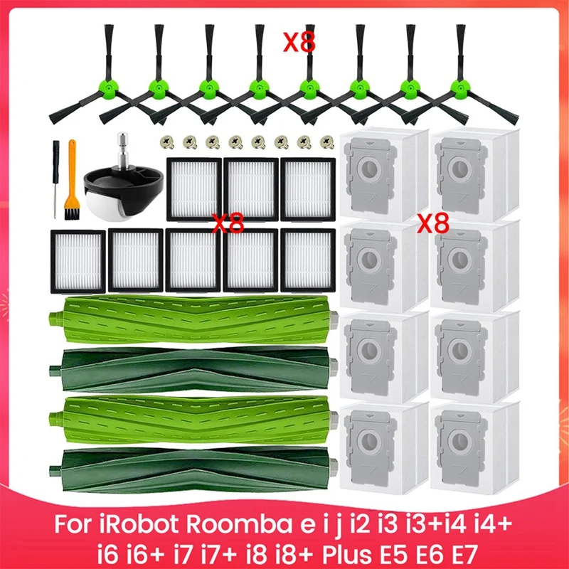 Replacement Parts For Irobot Roomba E, I, And J Series I2 I3 I3+I4 I4+ I6 I6+ I7 I7+ I8 I8+ Plus E5 E6 E7 Brush Filters
Replacement Parts For Irobot Roomba E, I, And J Series I2 I3 I3+I4 I4+ I6 I6+ I7 I7+ I8 I8+ Plus E5 E6 E7 Brush Filters