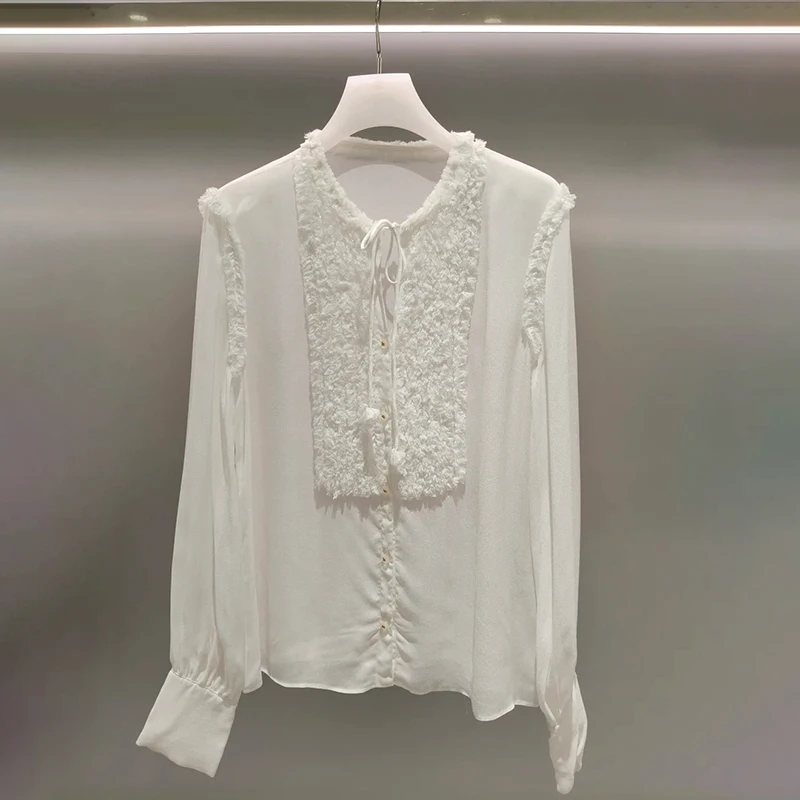 Элегантная тонкая блузка с длинным рукавом и бантом, модная дышащая свободная блузка премиум-класса для женщин на осень
Элегантная тонкая блузка с длинным рукавом и бантом, модная дышащая свободная блузка премиум-класса для женщин на осень