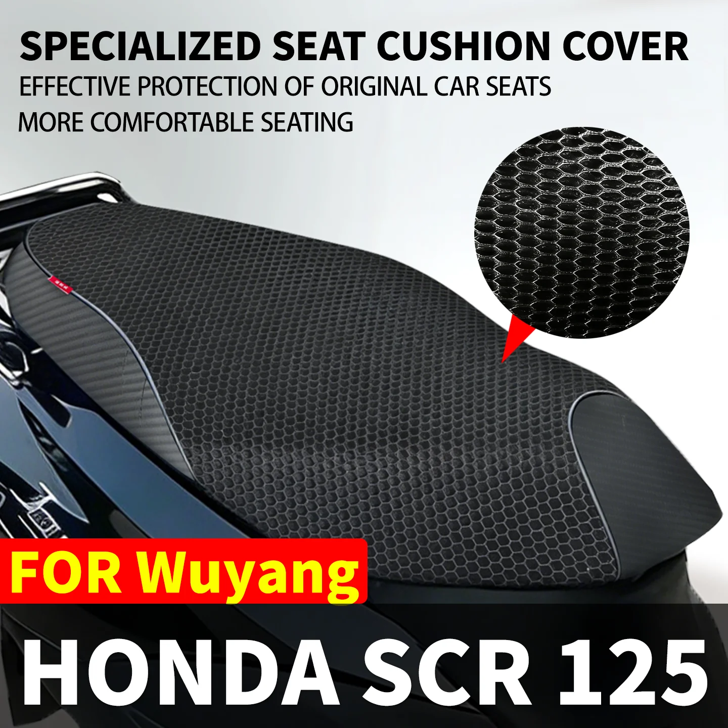 3D Honeycomb Mesh Motorcycle Seat Cover Breathable Thickened Cushion Pad FOR WUYANG SCR 125 Scooter
3D Honeycomb Mesh Motorcycle Seat Cover Breathable Thickened Cushion Pad FOR WUYANG SCR 125 Scooter