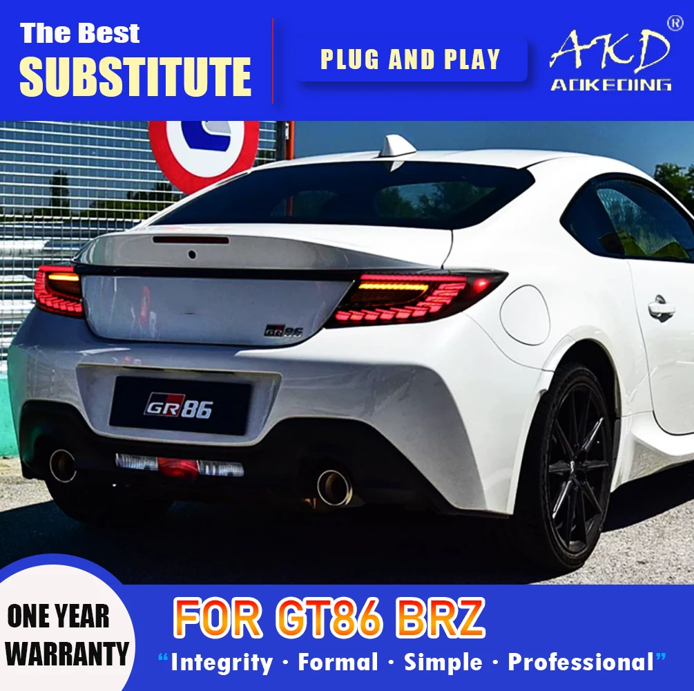 Задний фонарь AKD для Toyota GR86 Светодиодный задний фонарь 2022-2023 Subaru BRZ FT86 Задний противотуманный тормозной сигнал поворота Автомобильные аксессуары
Задний фонарь AKD для Toyota GR86 Светодиодный задний фонарь 2022-2023 Subaru BRZ FT86 Задний противотуманный тормозной сигнал поворота Автомобильные аксессуары