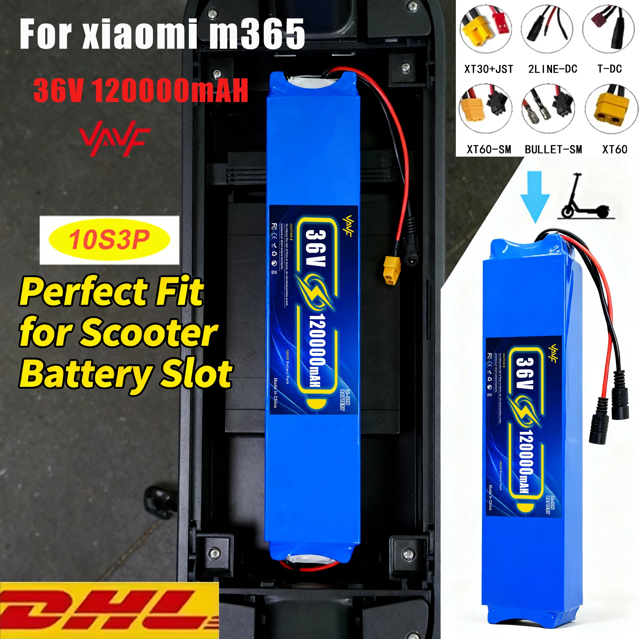 36V 120Ah for M365 Rechargeable Lithium Battery Pack 18650 10S3P 500W PowerModified 36V ElectricScooter Battery with BMS
36V 120Ah for M365 Rechargeable Lithium Battery Pack 18650 10S3P 500W PowerModified 36V ElectricScooter Battery with BMS