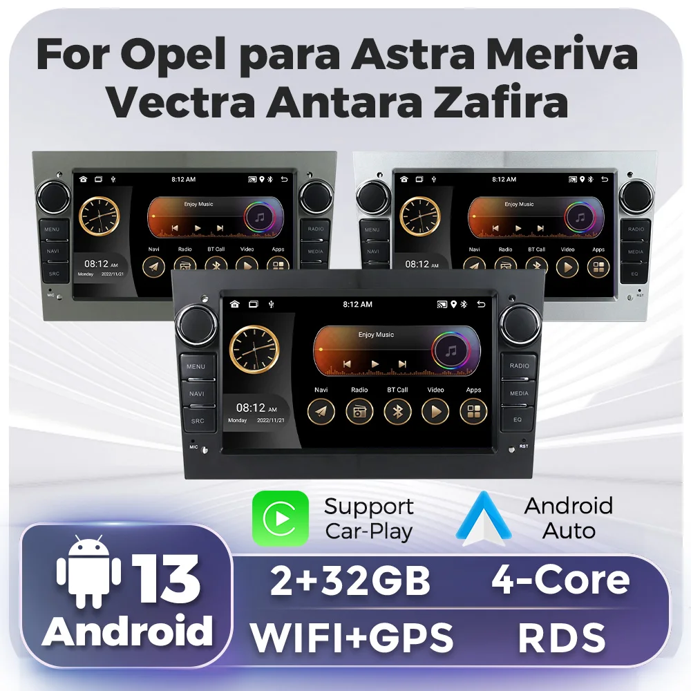 2 DIN Car Radio Stereo For Opel Astra H J 2004 Vectra Vauxhall Antara Zafira Corsa Android 13 GPS Navigation Autoradio RDS WIFI
2 DIN Car Radio Stereo For Opel Astra H J 2004 Vectra Vauxhall Antara Zafira Corsa Android 13 GPS Navigation Autoradio RDS WIFI