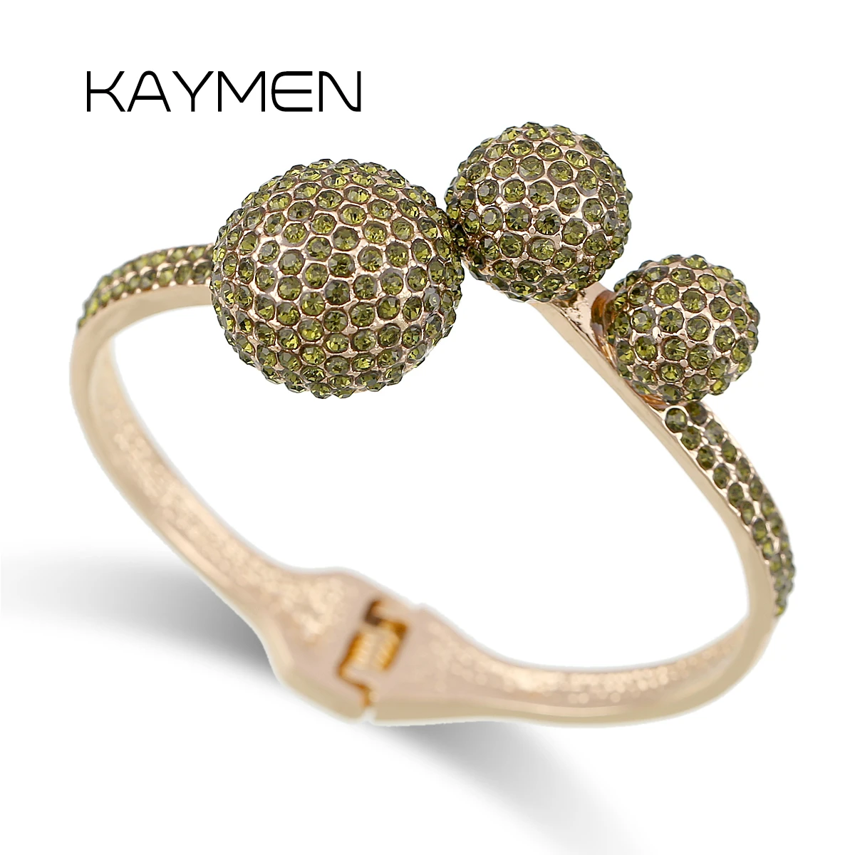 Kaymen Jewelry Girls Fashion Full Rhinestones 3 Balls Cuff Bracelet Statement Gold Plated Crystal Bangle for Party Dropshipping
Kaymen Jewelry Girls Fashion Full Rhinestones 3 Balls Cuff Bracelet Statement Gold Plated Crystal Bangle for Party Dropshipping