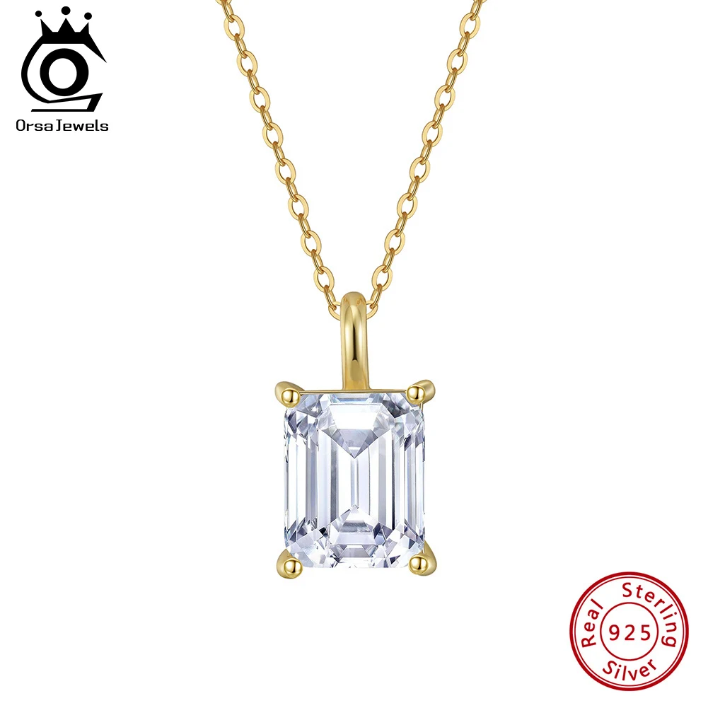 ORSA JEWELS Soild 925 Sterling Silver Square Pendant Necklace with 8A Cubic Zirconia Lovers Jewelry Gift 45cm Neck Chain LZN27
ORSA JEWELS Soild 925 Sterling Silver Square Pendant Necklace with 8A Cubic Zirconia Lovers Jewelry Gift 45cm Neck Chain LZN27