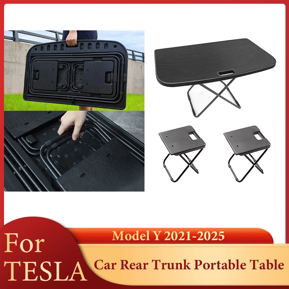 Foldable Camping Picnic Table For Tesla Model Y 2021-2025 Rear Trunk Portable Folding Table With Chairs Set Car Accessories
Foldable Camping Picnic Table For Tesla Model Y 2021-2025 Rear Trunk Portable Folding Table With Chairs Set Car Accessories