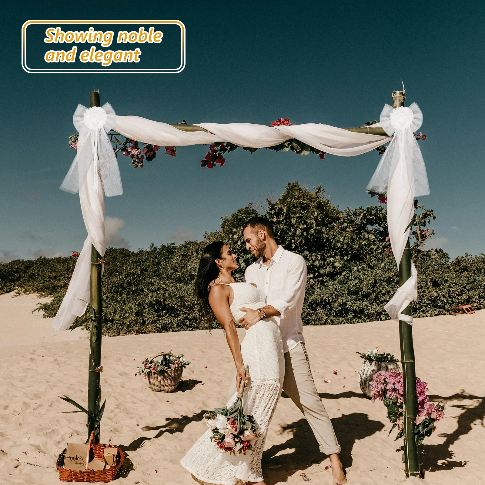 2pcs Wedding Bows Ribbon Bow Decoration Large Car Bow For Wedding Ceremony Reception Decorations Pew Aisle Chair Venue 
2pcs Wedding Bows Ribbon Bow Decoration Large Car Bow For Wedding Ceremony Reception Decorations Pew Aisle Chair Venue