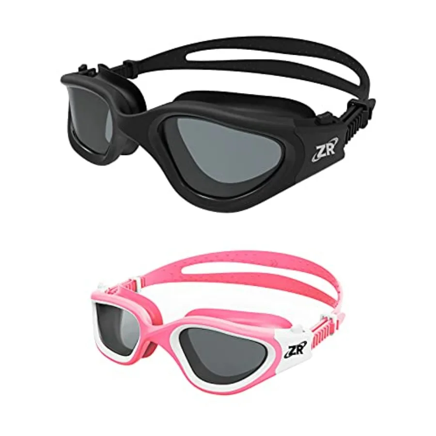 Swim goggles for kids and adults, polarized polycarbonate lenses, black frame with blue tint, UV protection and anti-fog coatin
Swim goggles for kids and adults, polarized polycarbonate lenses, black frame with blue tint, UV protection and anti-fog coatin