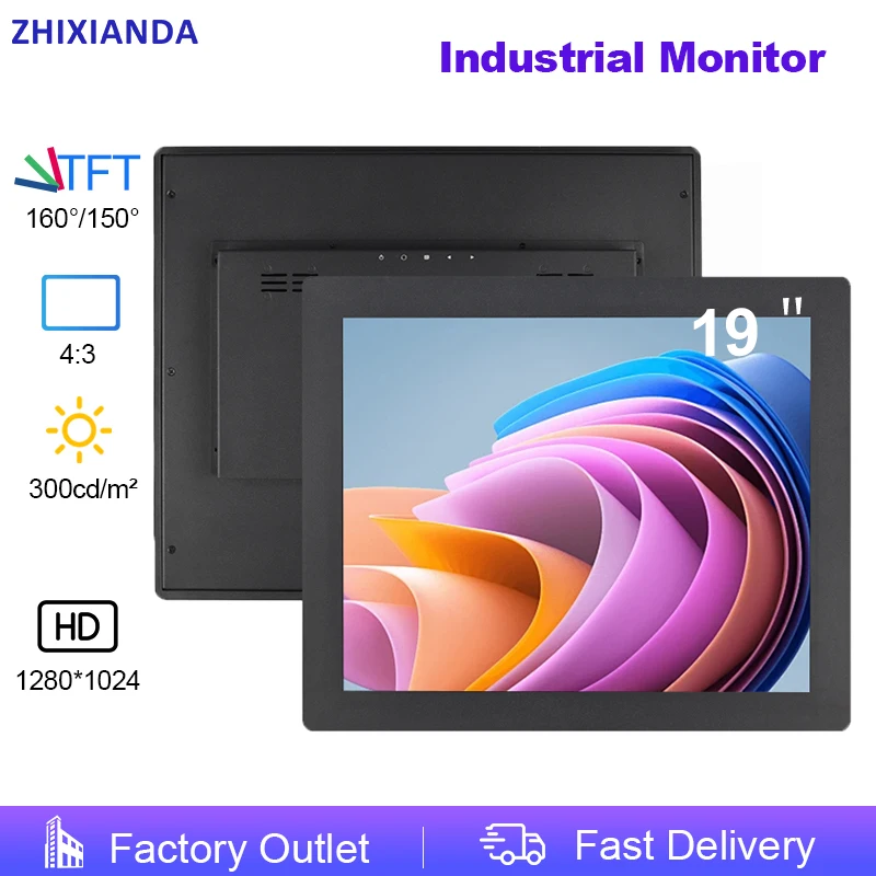 Cheap Industrial Monitor 19 Inch 1280*1024 4:3 VESA Wall Mount Embedded Panel Mount Capacitive Touch Screen Display HDMI VGA
Cheap Industrial Monitor 19 Inch 1280*1024 4:3 VESA Wall Mount Embedded Panel Mount Capacitive Touch Screen Display HDMI VGA