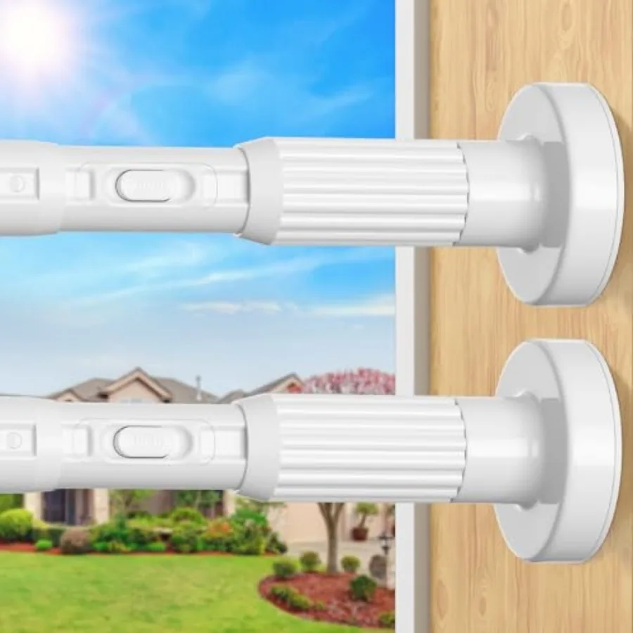 2 Pack Long Tension Curtain Rod 41-146 Inch Outdoor Tension Shower Curtain Rod No Drilling for Window Patio No Slip Spliced Tel
2 Pack Long Tension Curtain Rod 41-146 Inch Outdoor Tension Shower Curtain Rod No Drilling for Window Patio No Slip Spliced Tel