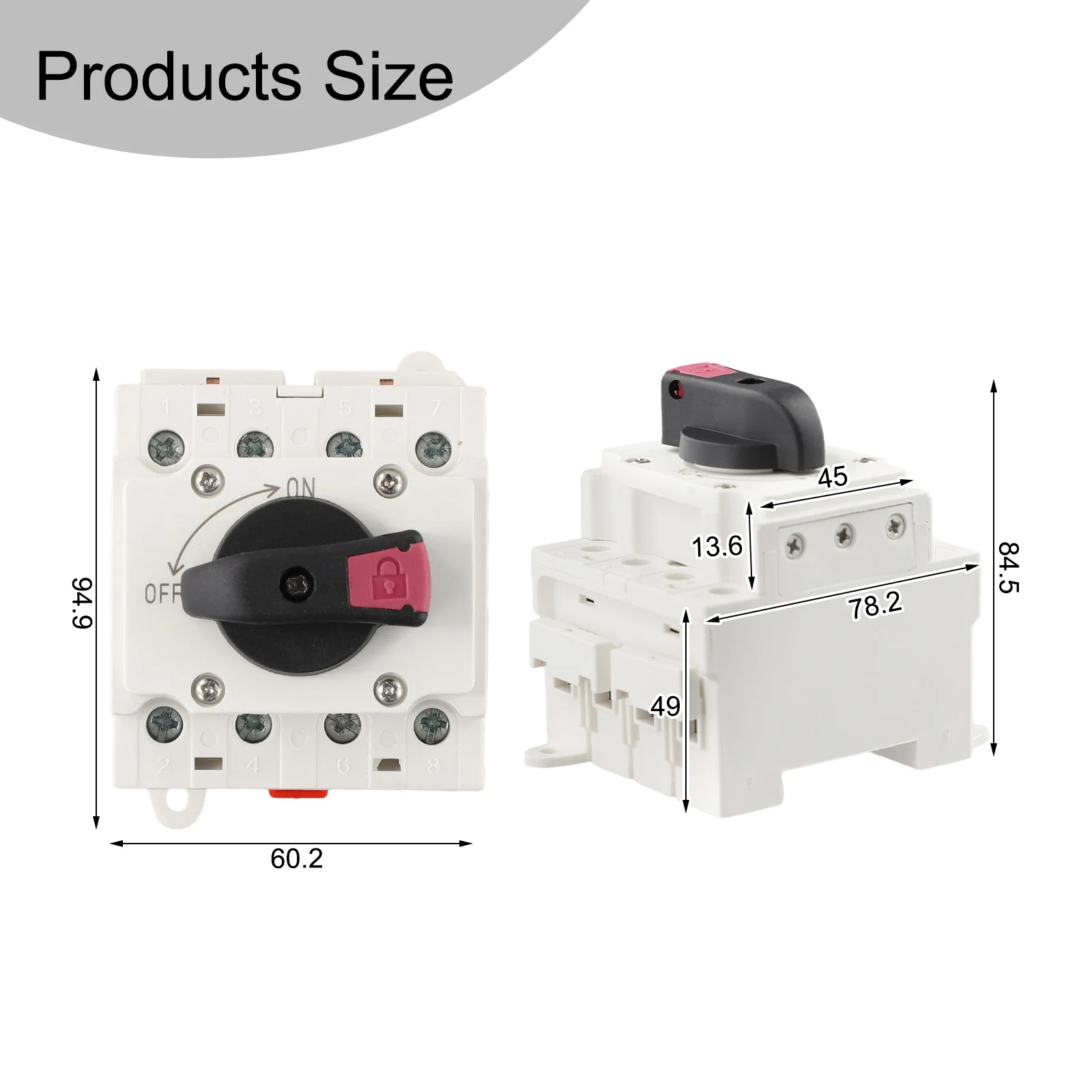 Flexible Knob Distribution Module Switch Switch Handle Position DC Isolation Switch Distribution Module Switch
Flexible Knob Distribution Module Switch Switch Handle Position DC Isolation Switch Distribution Module Switch