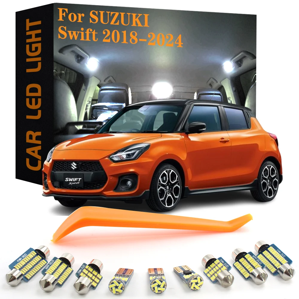8 шт., автомобильные аксессуары Canbus, внутреннее освещение для Suzuki Swift Sport MK6 2018 2019 2020 2021 2022 2023 2024, автомобильная лампа без ошибок
8 шт., автомобильные аксессуары Canbus, внутреннее освещение для Suzuki Swift Sport MK6 2018 2019 2020 2021 2022 2023 2024, автомобильная лампа без ошибок
