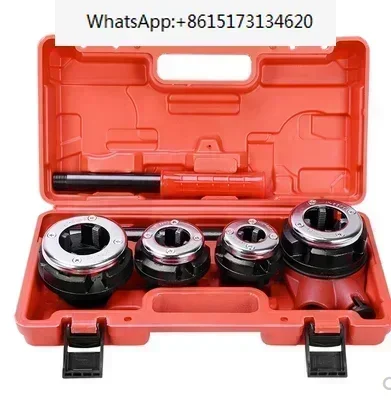 Manual Pipe Threading Kit 1/2" 3/4" 1" 1-1/4" Pipe Threading Dies Manual Pipe Threader
Manual Pipe Threading Kit 1/2" 3/4" 1" 1-1/4" Pipe Threading Dies Manual Pipe Threader