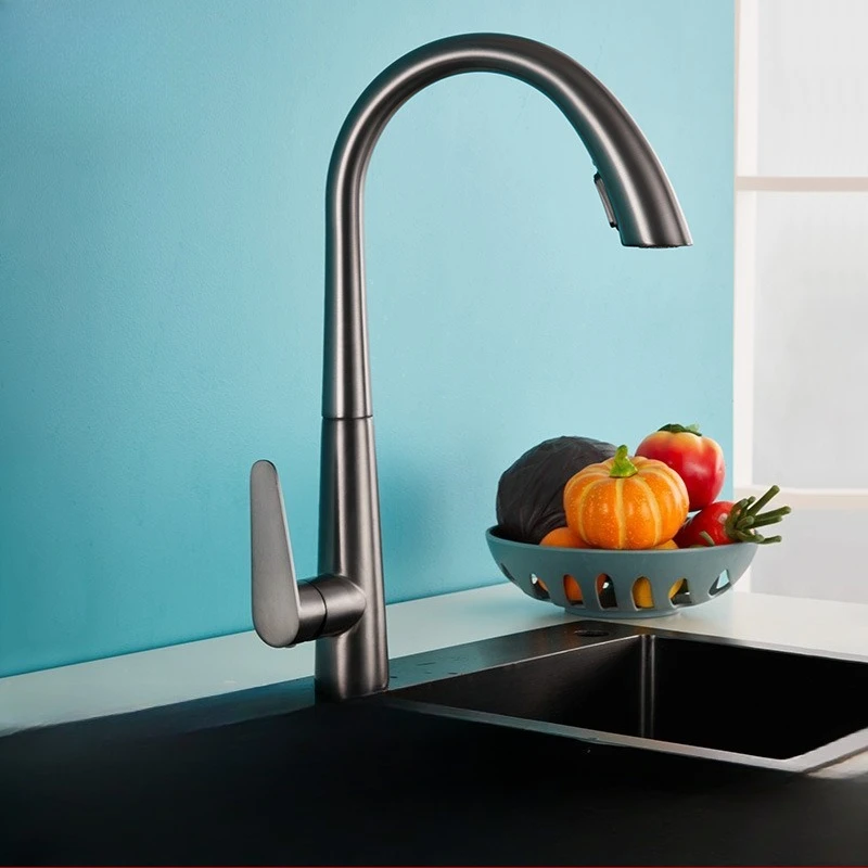 Выдвижной смеситель для кухни, телескопическая раковина для мытья посуды, скрытая распылительная головка, выдвижной излив, смеситель с высокой дугой, анти-
Выдвижной смеситель для кухни, телескопическая раковина для мытья посуды, скрытая распылительная головка, выдвижной излив, смеситель с высокой дугой, анти-