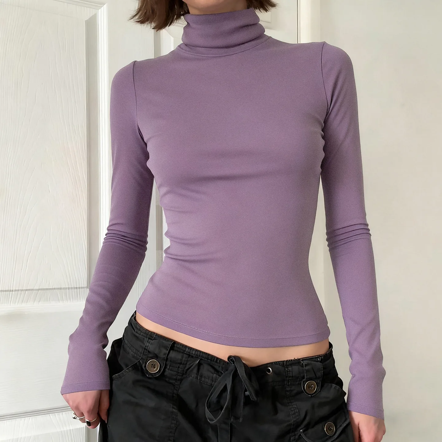 Slim Fit High Neck Color Base Layer Top Low Waist Long Pants Women's Fashion Spring Collection Comfortable Composite Fa...
Slim Fit High Neck Color Base Layer Top Low Waist Long Pants Women's Fashion Spring Collection Comfortable Composite Fa...