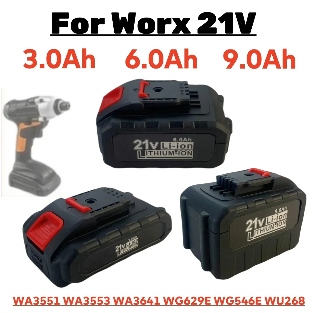 21V 3000mAh 6000mAh 9000mAh Rechargeable Battery Lithium Ion Battery High Capacity for Worx Electric Power Tool Battery
21V 3000mAh 6000mAh 9000mAh Rechargeable Battery Lithium Ion Battery High Capacity for Worx Electric Power Tool Battery