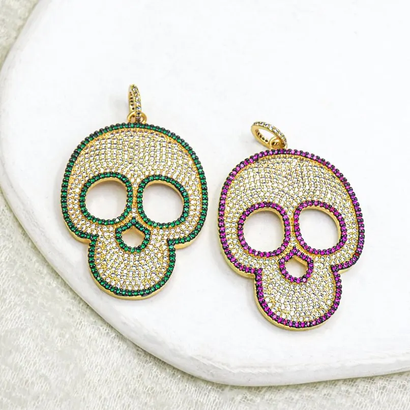 1Pcs Skull Animal Gold Color Pendant Copper Invisible Setting Cubic Zirconia Approx 35x56.4mm Jewelry Special Gift For Women
1Pcs Skull Animal Gold Color Pendant Copper Invisible Setting Cubic Zirconia Approx 35x56.4mm Jewelry Special Gift For Women