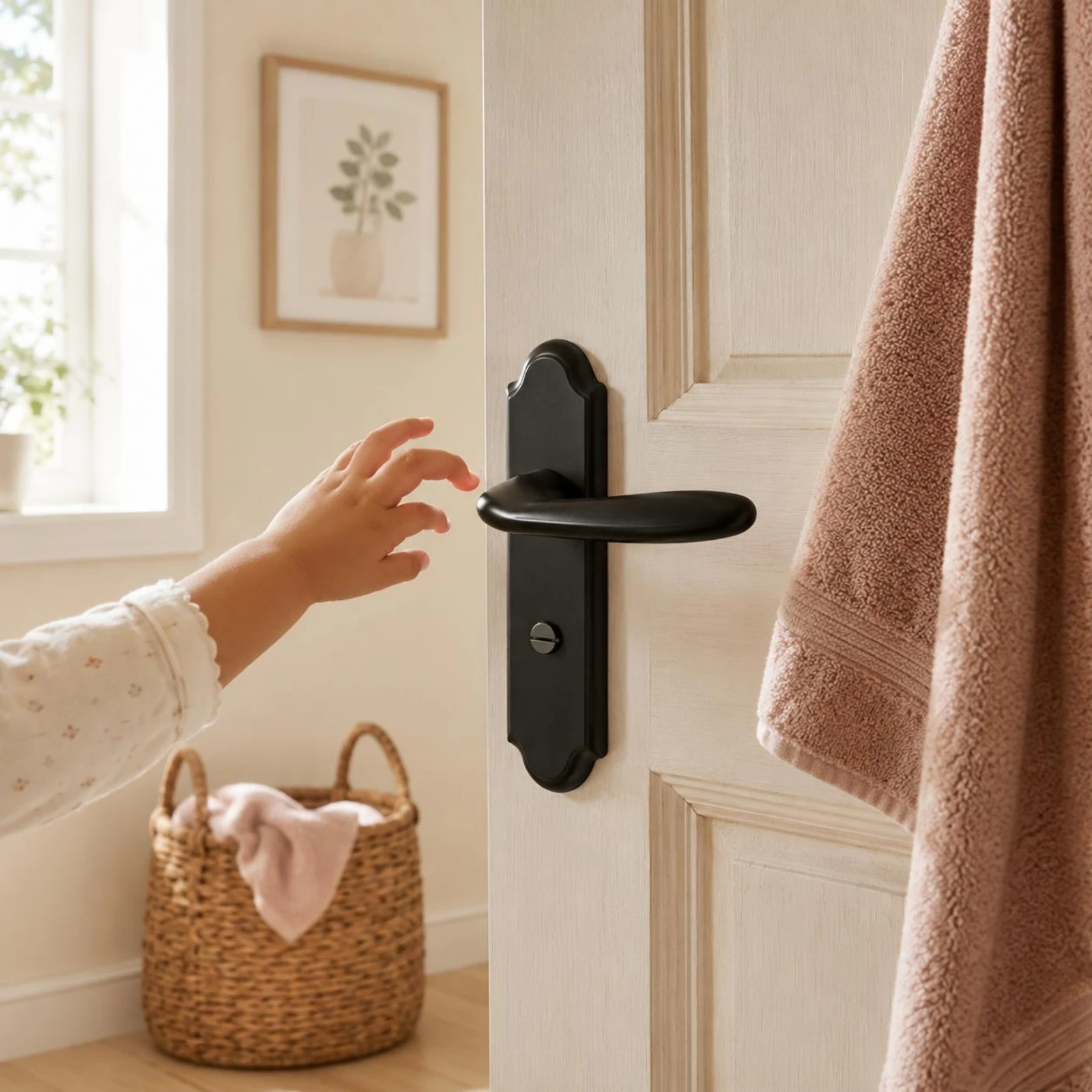 Privacy Door Lock Black Privacy Lever Handle Lever Handle Lockset Square Latch Bolt Home Hardware 125 Mm Hole Spacing for Toilet
Privacy Door Lock Black Privacy Lever Handle Lever Handle Lockset Square Latch Bolt Home Hardware 125 Mm Hole Spacing for Toilet