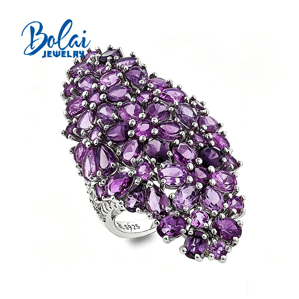 Luxury 925 Sterling Silver big ring Natural Africa Amethyst gemstones fine jewelry for women eye's catching birthday party gifts
Luxury 925 Sterling Silver big ring Natural Africa Amethyst gemstones fine jewelry for women eye's catching birthday party gifts