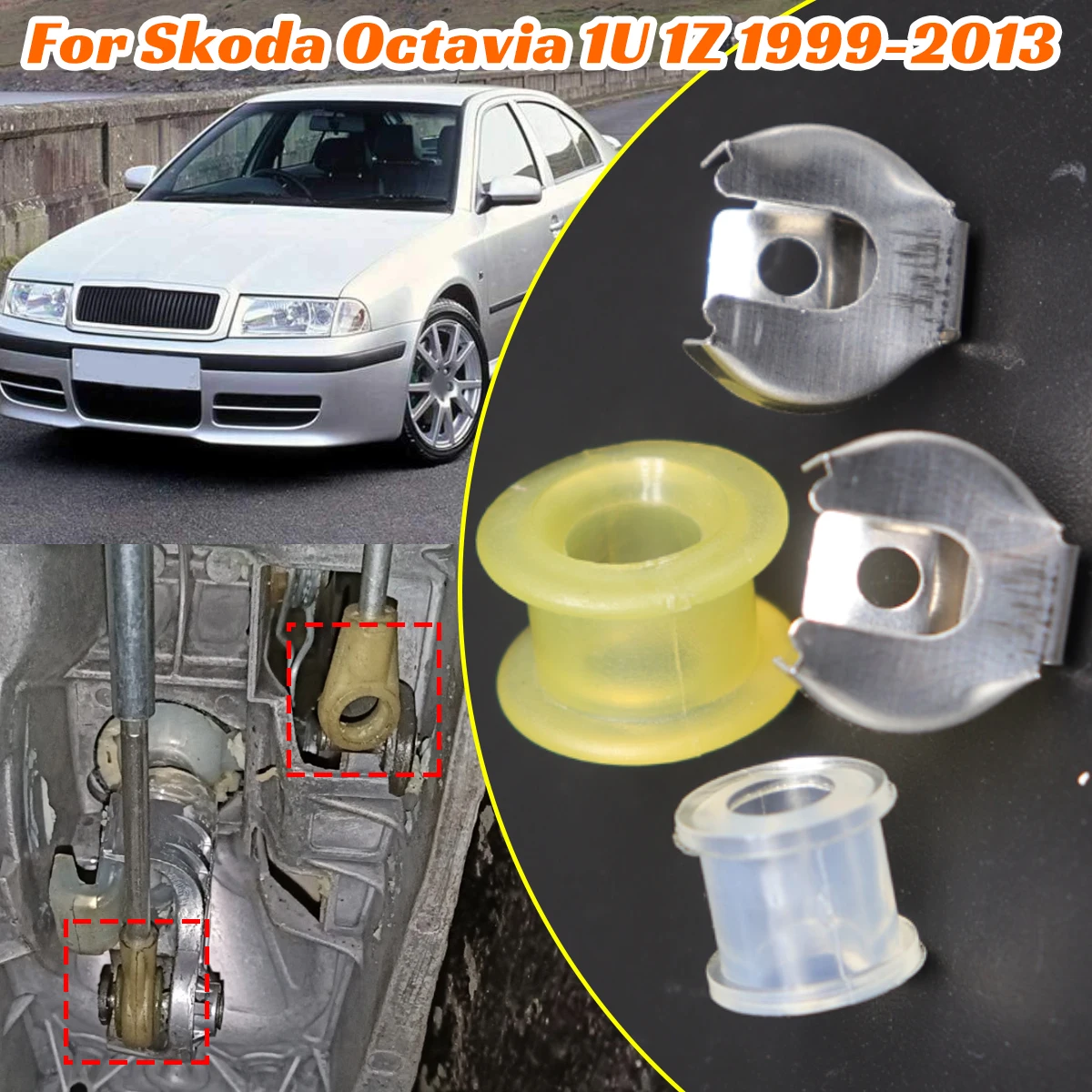 4pc/kit for Skoda Octavia 1U 1Z 1999-2013 Gearshift Cable Control Bushing Lock Washer End Rod Repair Kit Part Lever Manual Trans
4pc/kit for Skoda Octavia 1U 1Z 1999-2013 Gearshift Cable Control Bushing Lock Washer End Rod Repair Kit Part Lever Manual Trans