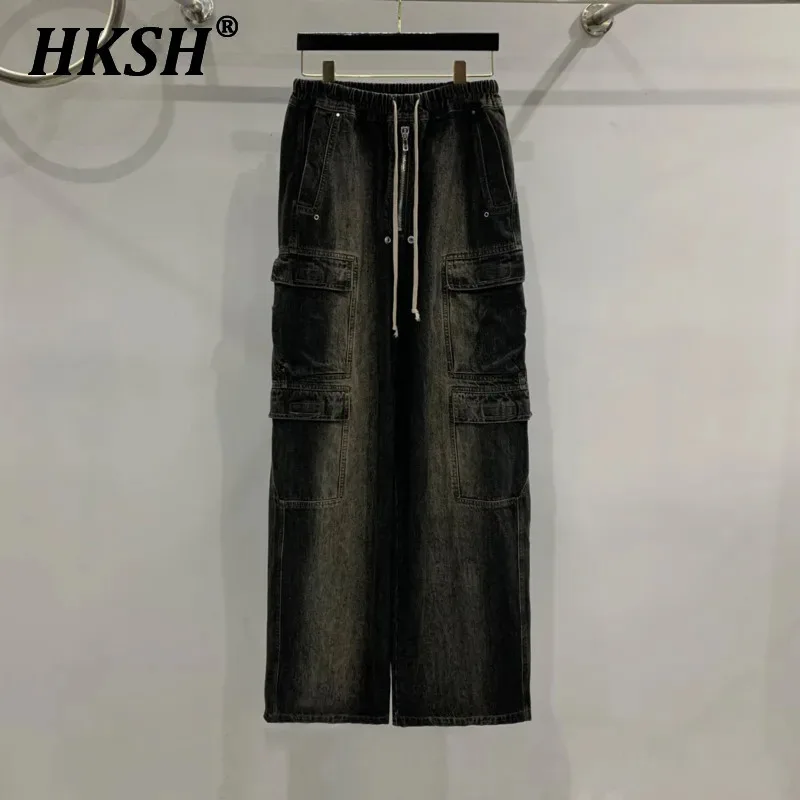 HKSH Autumn Winter New Men's Dark Casual Punk Chic Jeans Safari Style High Street Multi Pocket Color Contrast Denim Pants HK3532
HKSH Autumn Winter New Men's Dark Casual Punk Chic Jeans Safari Style High Street Multi Pocket Color Contrast Denim Pants HK3532