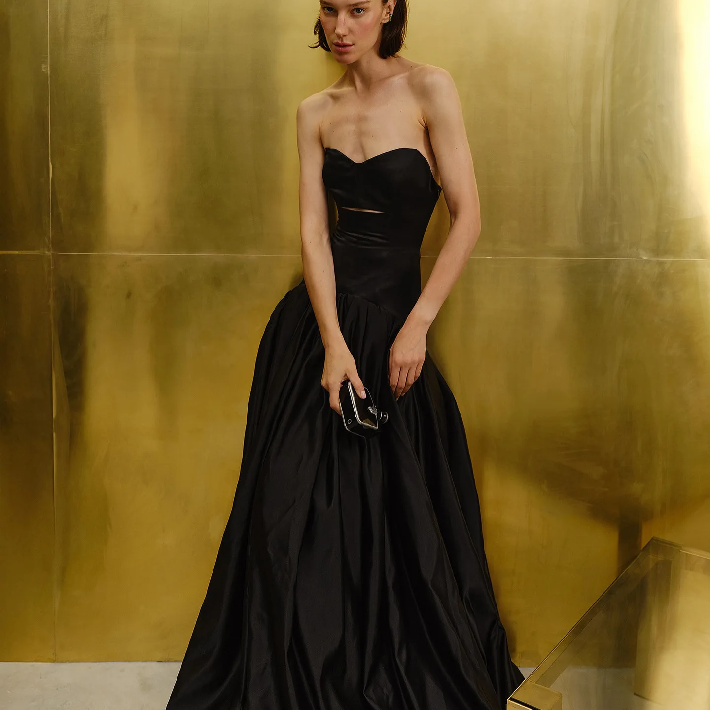 2026 New Black Strapless A-Line Dress Slimming Evening Gown Party Dinner Toasting Sexy Deep V Knitted Fabric Long Dress
2026 New Black Strapless A-Line Dress Slimming Evening Gown Party Dinner Toasting Sexy Deep V Knitted Fabric Long Dress
