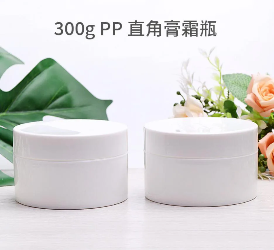 300G white plastic jar pot tin bottle cream/gel/facial serum/body scrub/mask essence skin care contain cosmetic container
300G white plastic jar pot tin bottle cream/gel/facial serum/body scrub/mask essence skin care contain cosmetic container