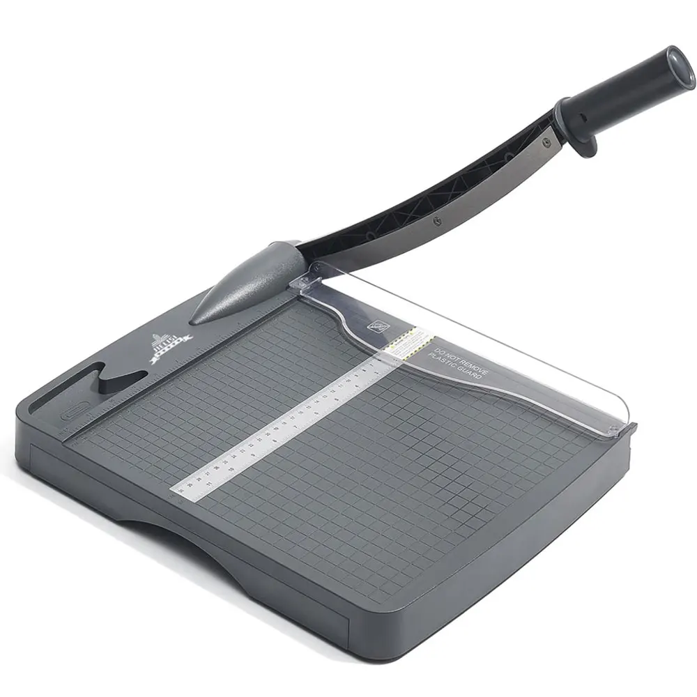 1-piece heavy-duty guillotine paper cutter - with storage box, can cut 16 sheets of paper at a time, cutting length 12 inches.
1-piece heavy-duty guillotine paper cutter - with storage box, can cut 16 sheets of paper at a time, cutting length 12 inches.