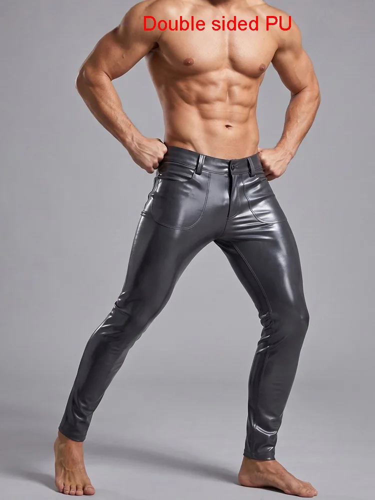 Double Sided PU Leather Jeans Wet Look PVC Pants Pockets Trousers Tights Motorcycle Pantalon Spodnie Fashion Streetwear Leggings
Double Sided PU Leather Jeans Wet Look PVC Pants Pockets Trousers Tights Motorcycle Pantalon Spodnie Fashion Streetwear Leggings
