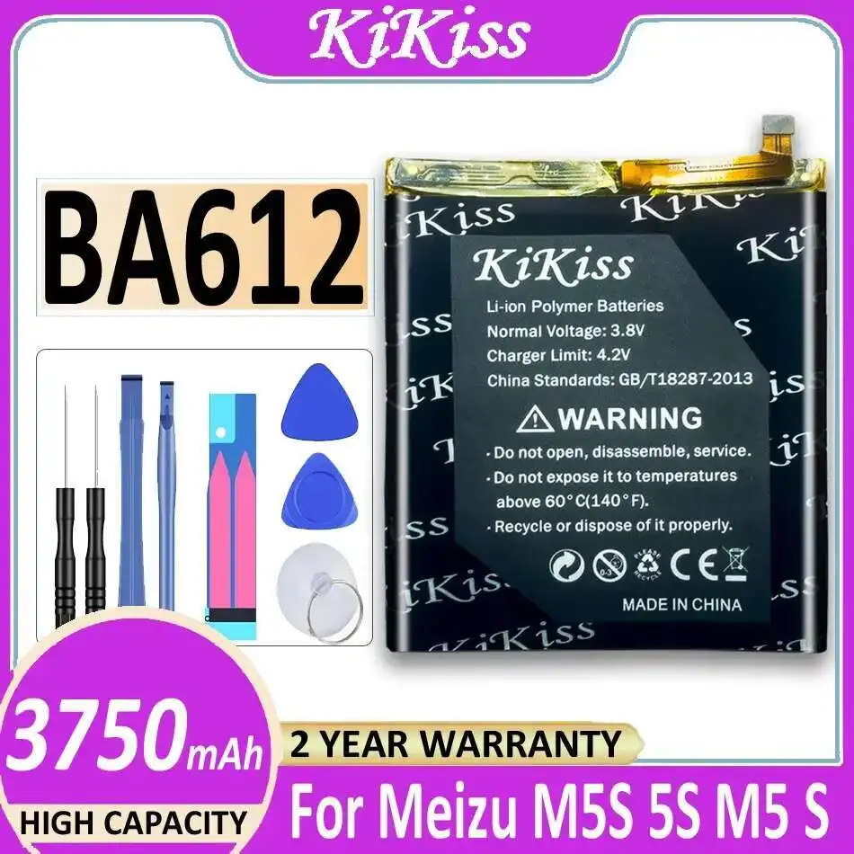 BA612 3750mAh High Capacity Mobile Phone Battery Lightweight For Meizu Meizy 5S M5 M5S M612Q M612M
BA612 3750mAh High Capacity Mobile Phone Battery Lightweight For Meizu Meizy 5S M5 M5S M612Q M612M