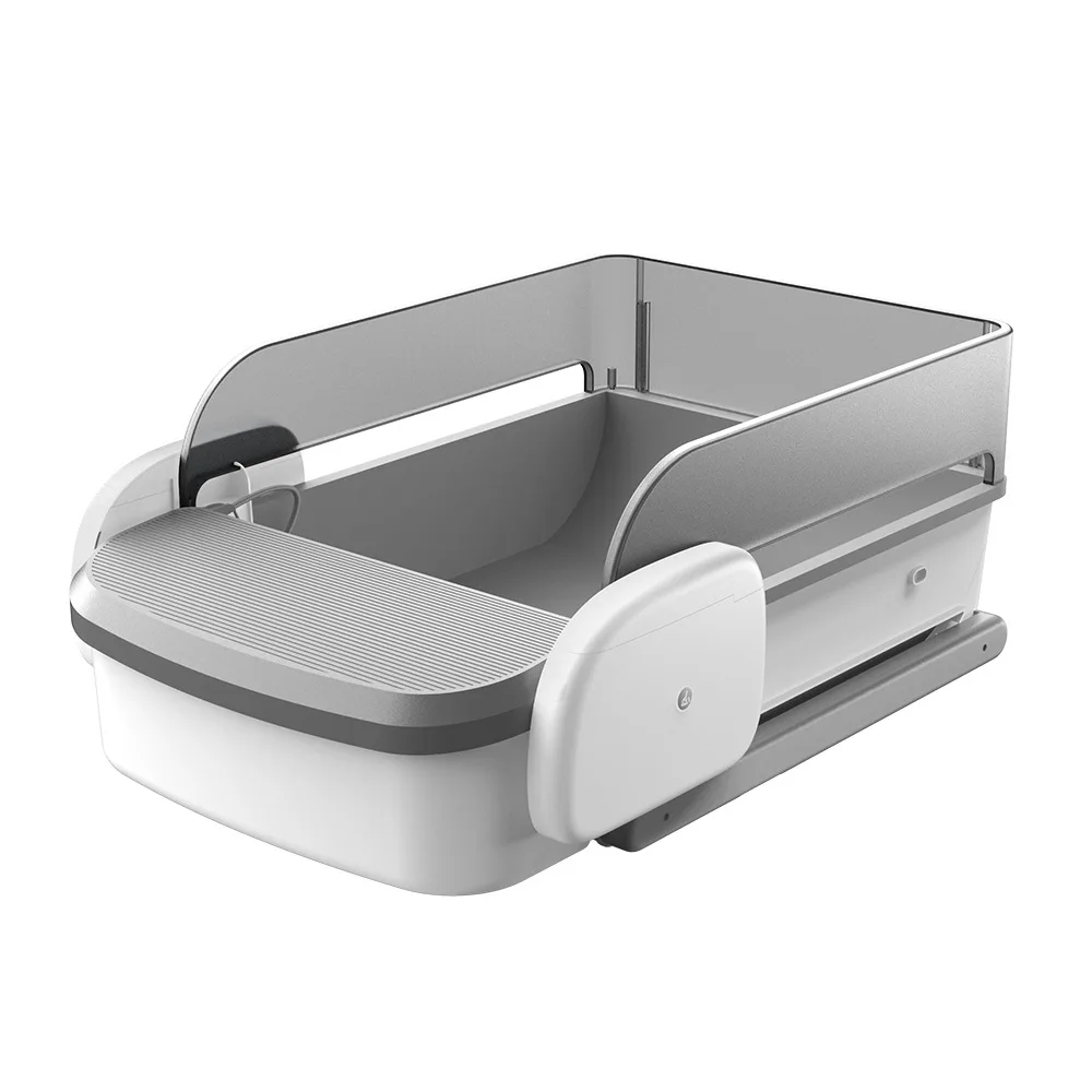 65L Plastic APP Control Automatic Self-cleaning Open Top Smart Cat Litter Box Cat Toilet
65L Plastic APP Control Automatic Self-cleaning Open Top Smart Cat Litter Box Cat Toilet