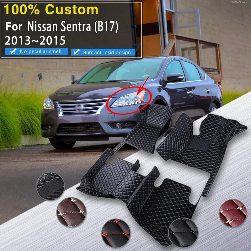 Качественные автомобильные коврики для Nissan Sentra B17 2013 2014 2015, кожаный коврик против грязи, Tapetes Para Carro, автомобильные коврики, напольные автомобильные аксессуары
Качественные автомобильные коврики для Nissan Sentra B17 2013 2014 2015, кожаный коврик против грязи, Tapetes Para Carro, автомобильные коврики, напольные автомобильные аксессуары