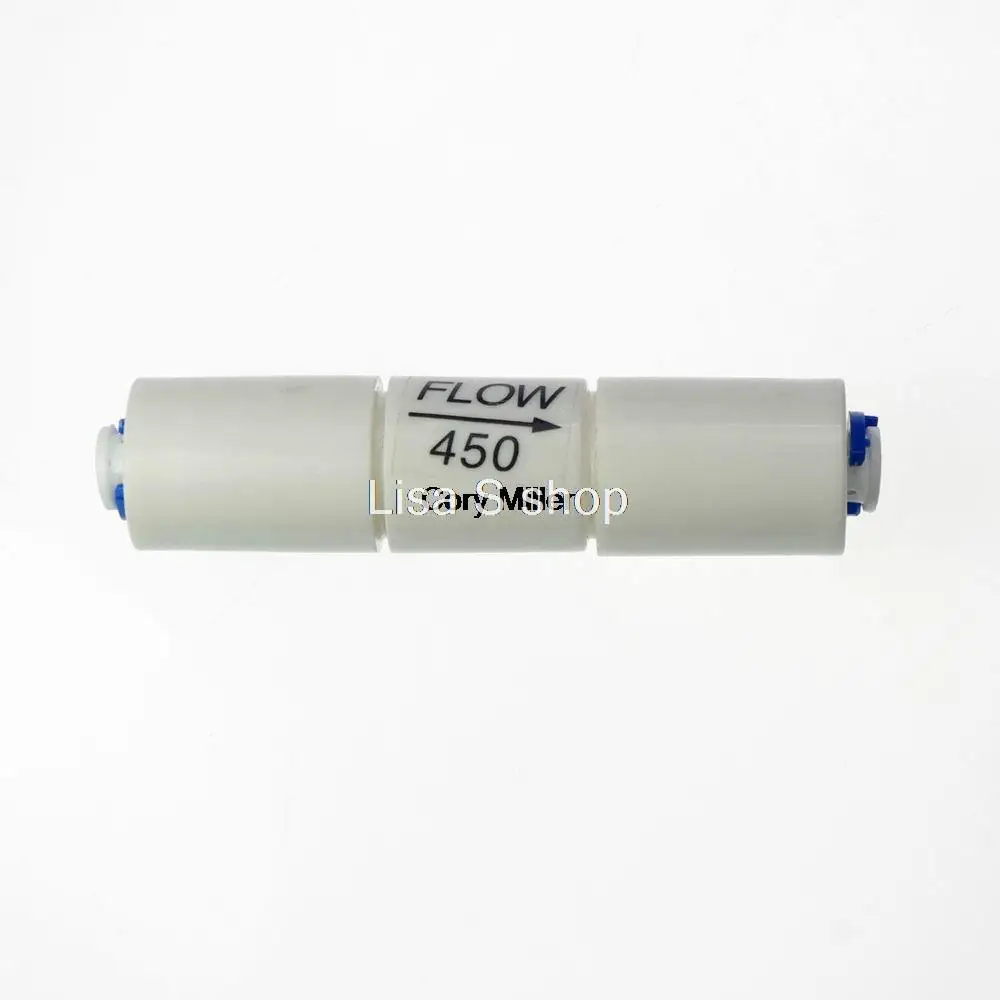 2PCS Reverse Osmosis Flow RO Restrictor Flow 450CC 450ML about 1:3 With 1/4" Fitting
2PCS Reverse Osmosis Flow RO Restrictor Flow 450CC 450ML about 1:3 With 1/4" Fitting