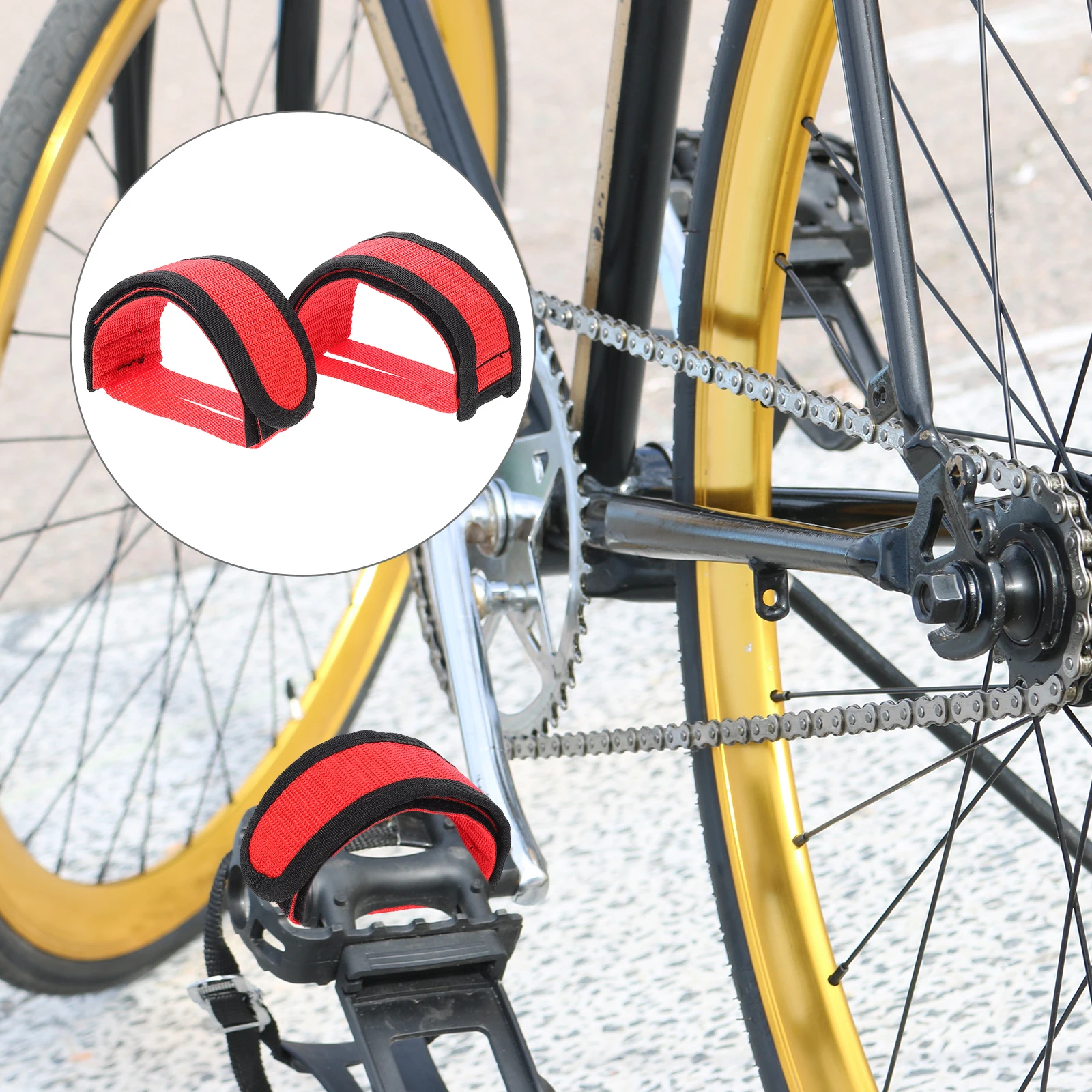 1 Pair Universal Nylon Bicycles Feet Strap Adjustable Pedal Straps For Kids Cycling Footrest Toe Sticky Band Durable Bike Pedal
1 Pair Universal Nylon Bicycles Feet Strap Adjustable Pedal Straps For Kids Cycling Footrest Toe Sticky Band Durable Bike Pedal